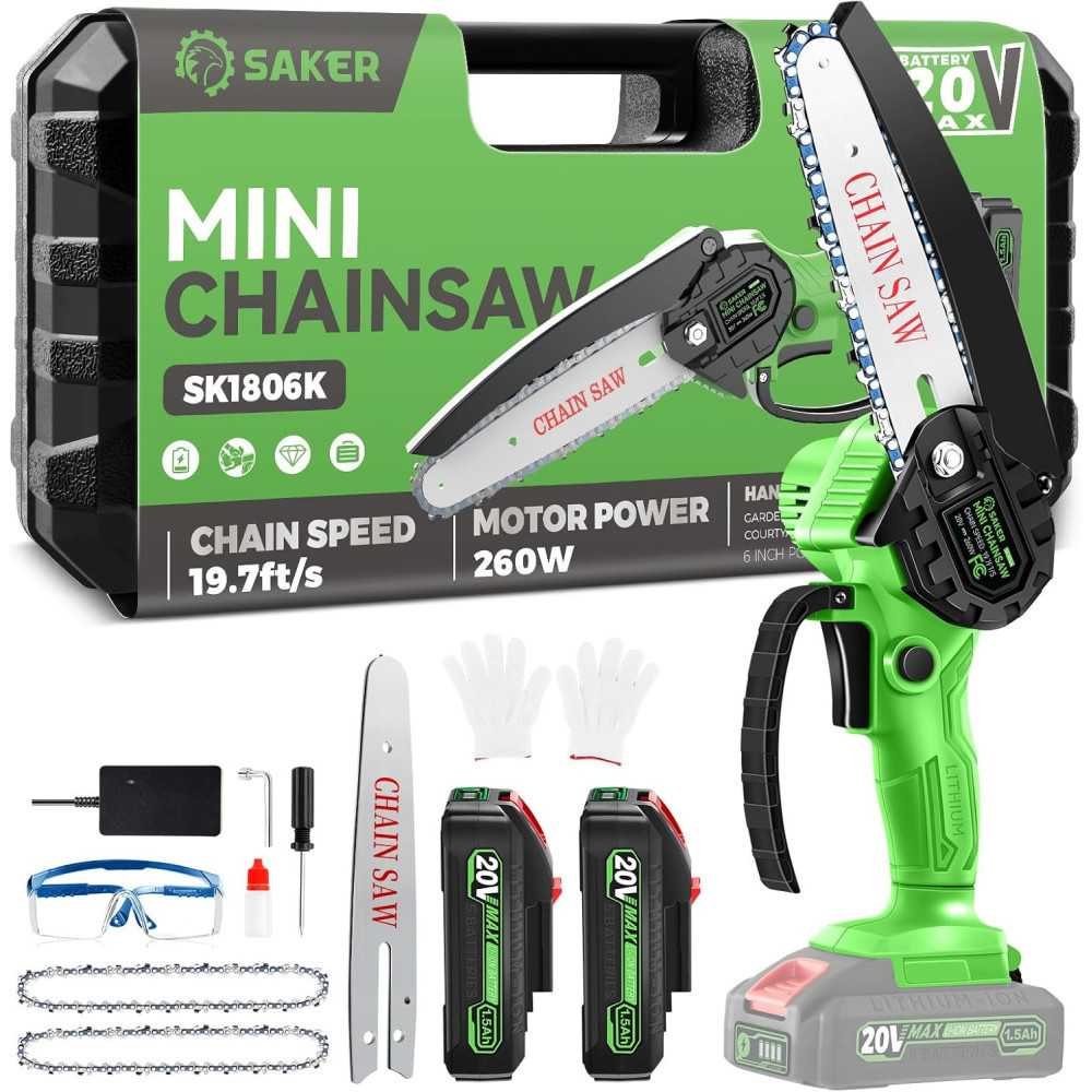 (2025) Mini Cordless Electric Chainsaw for Tree Trimming and Gardening