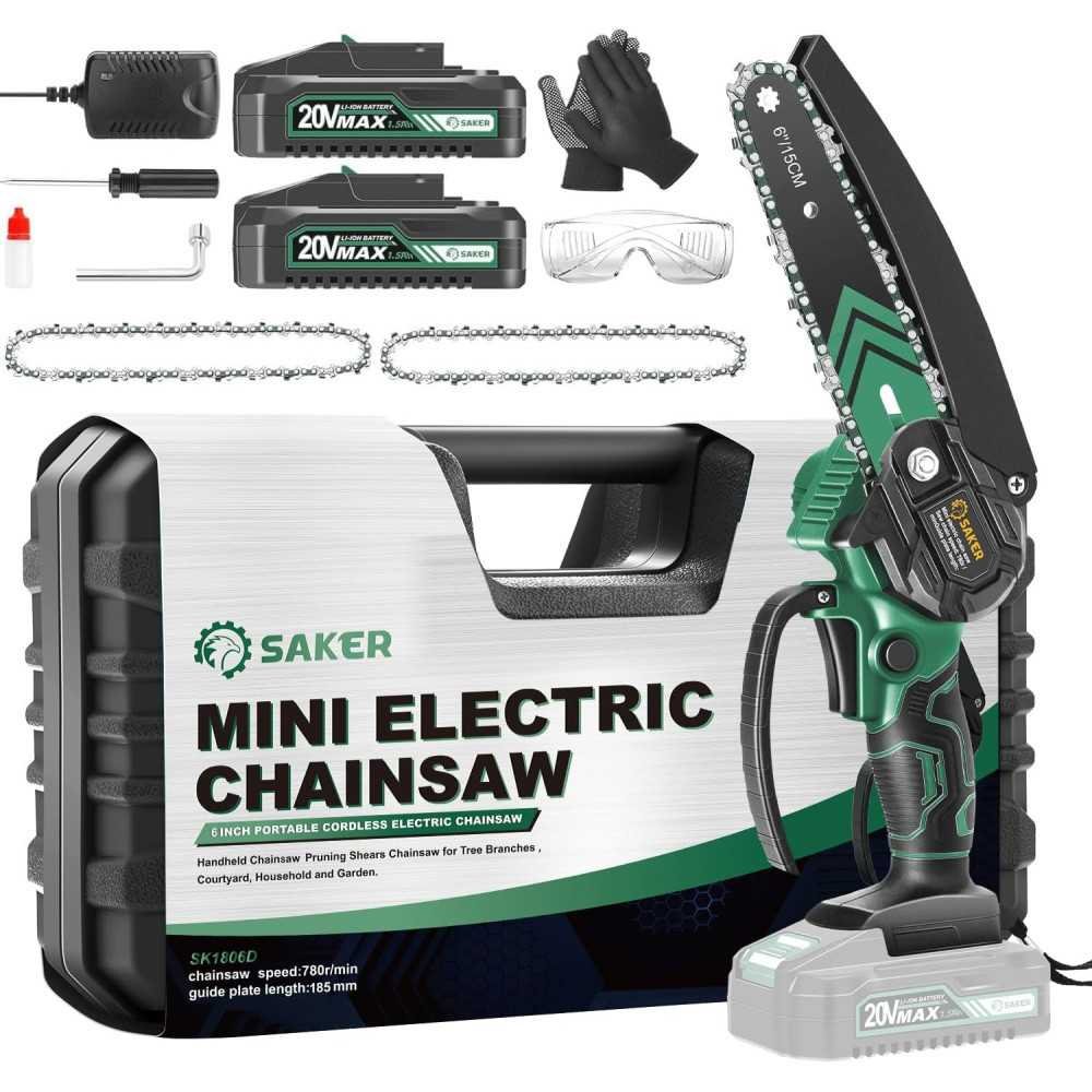 Mini 6-Inch Portable Electric Chainsaw for All Your Tree Trimming Needs | TekChoice Electronics