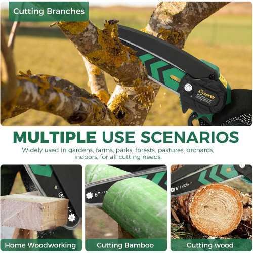 Mini 6-Inch Portable Electric Chainsaw for All Your Tree Trimming Needs | TekChoice Electronics