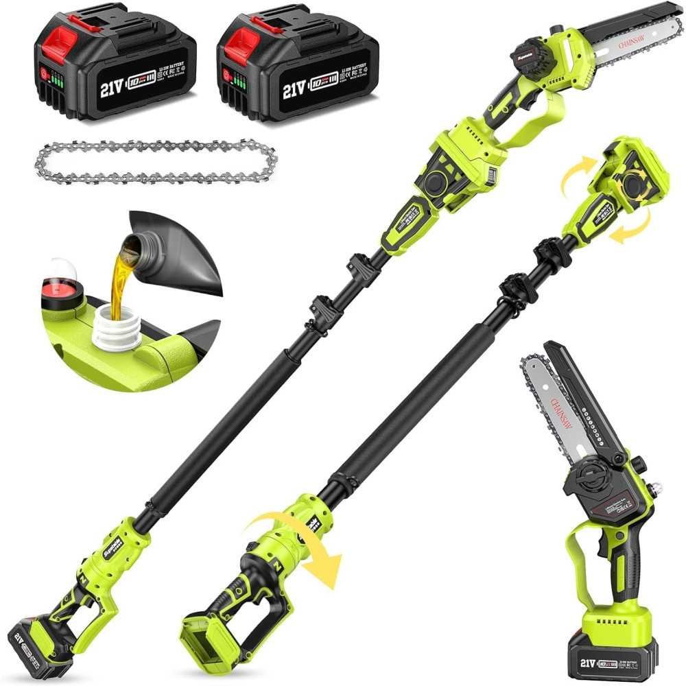 Cordless 2-in-1 Pole Saw and Mini Chainsaw Combo | TekChoice Electronics