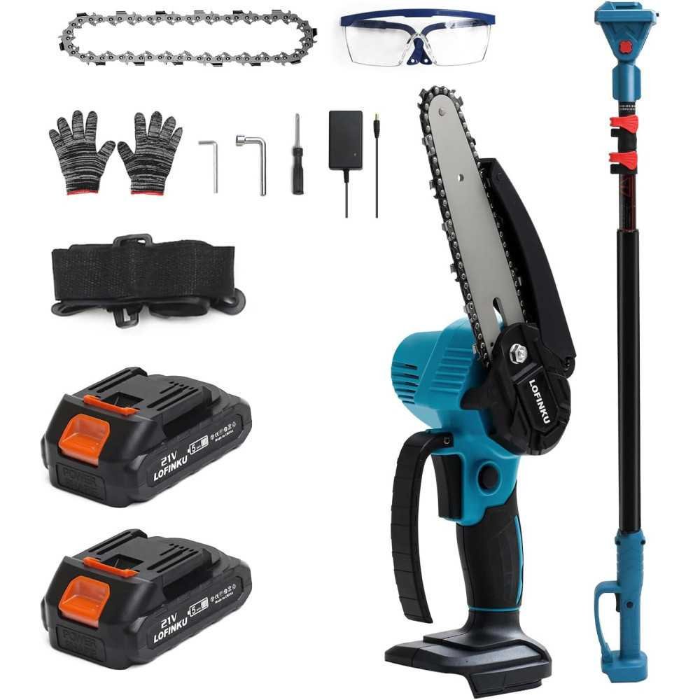 2-in-1 Cordless Pole Saw and Mini Chainsaw Combo for Efficient Tree Care | TekChoice Electronics