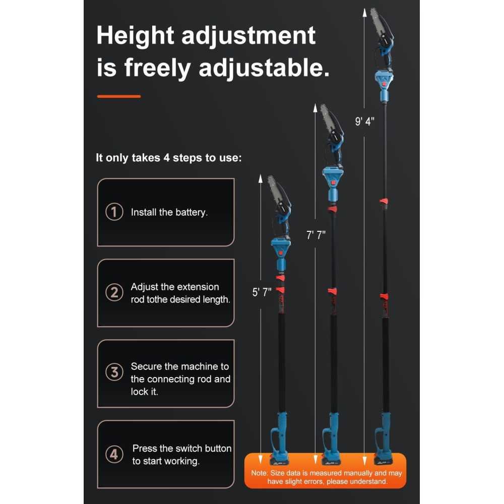 2-in-1 Cordless Pole Saw and Mini Chainsaw Combo for Efficient Tree Care | TekChoice Electronics