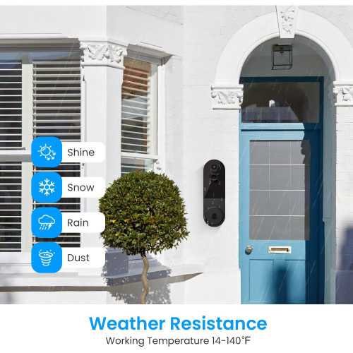 Wireless 1080P Video Doorbell w/ Smart AI Detection and Night Vision | TekChoice Electronics