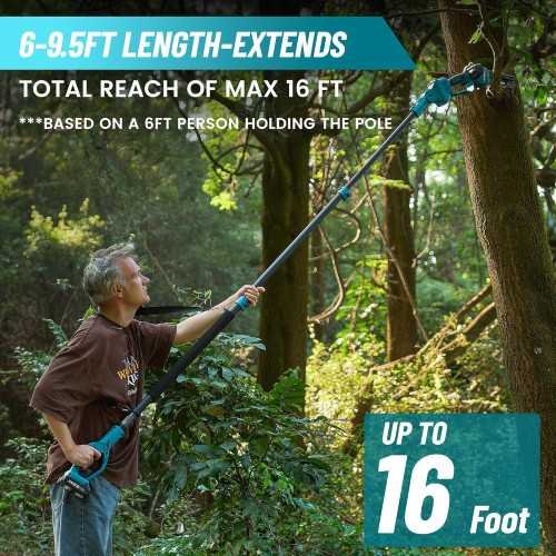 PS600 2-in-1 Electric Pole Saw for Effortless Limb Pruning | TekChoice Electronics