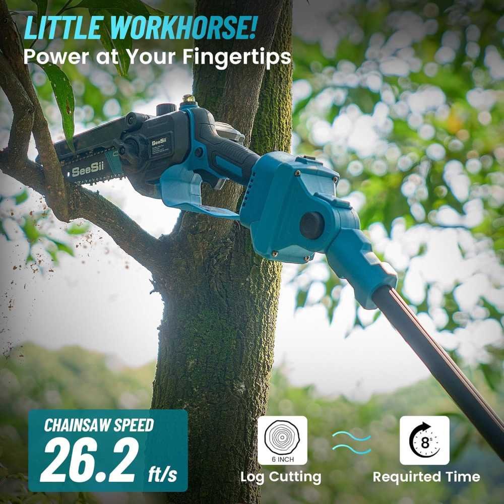 PS600 2-in-1 Electric Pole Saw for Effortless Limb Pruning | TekChoice Electronics