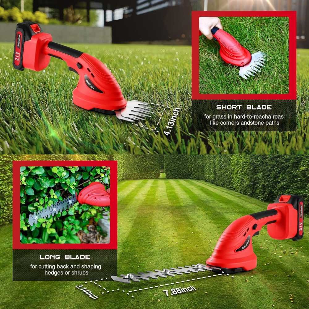 2-Pack 21V Cordless Hedge Trimmer Set | TekChoice Electronics