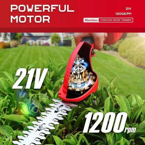 2-Pack 21V Cordless Hedge Trimmer Set | TekChoice Electronics