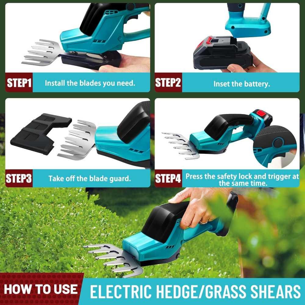 21V Cordless Hedge Trimmer for a Pristine Garden Transformation | TekChoice Electronics