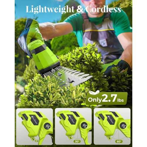 Cordless Hedge Trimmer Kit for Effortless Lawn Pruning and Bush Trimming | TekChoice Electronics