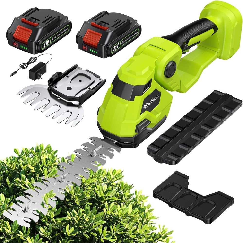 Cordless Hedge Trimmer Kit for Effortless Lawn Pruning and Bush Trimming | TekChoice Electronics