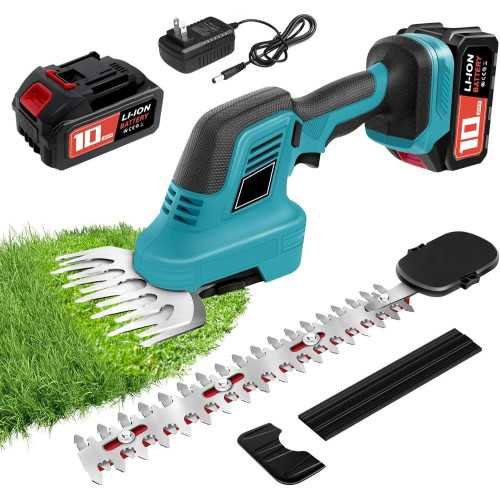 2-in-1 Cordless Hedge Trimmer & Grass Shear for Effortless Garden Maintenance | TekChoice Electronics