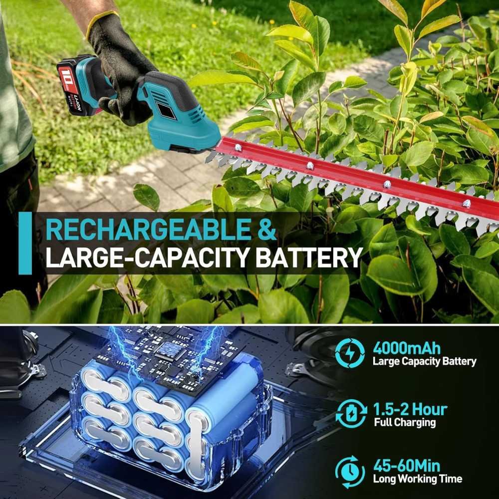 2-in-1 Cordless Hedge Trimmer & Grass Shear for Effortless Garden Maintenance | TekChoice Electronics