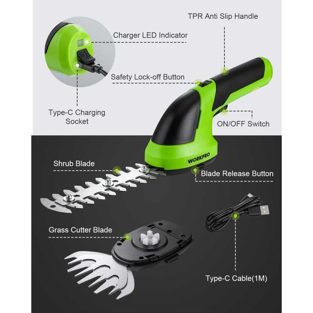 2-in-1 Cordless Hedge Shear & Shrubbery Trimmer | TekChoice Electronics