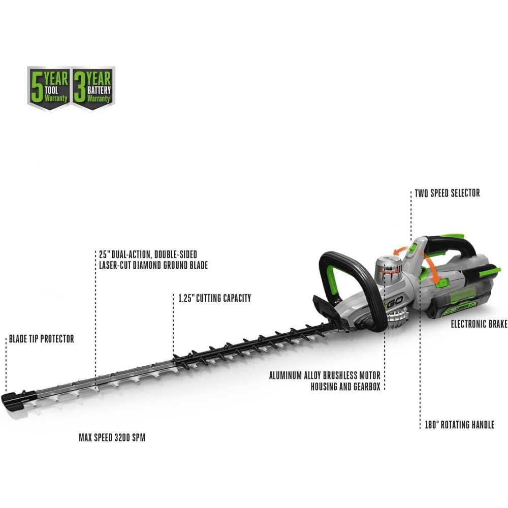 EGO Power+ HT2501 Cordless Hedge Trimmer Kit | TekChoice Electronics