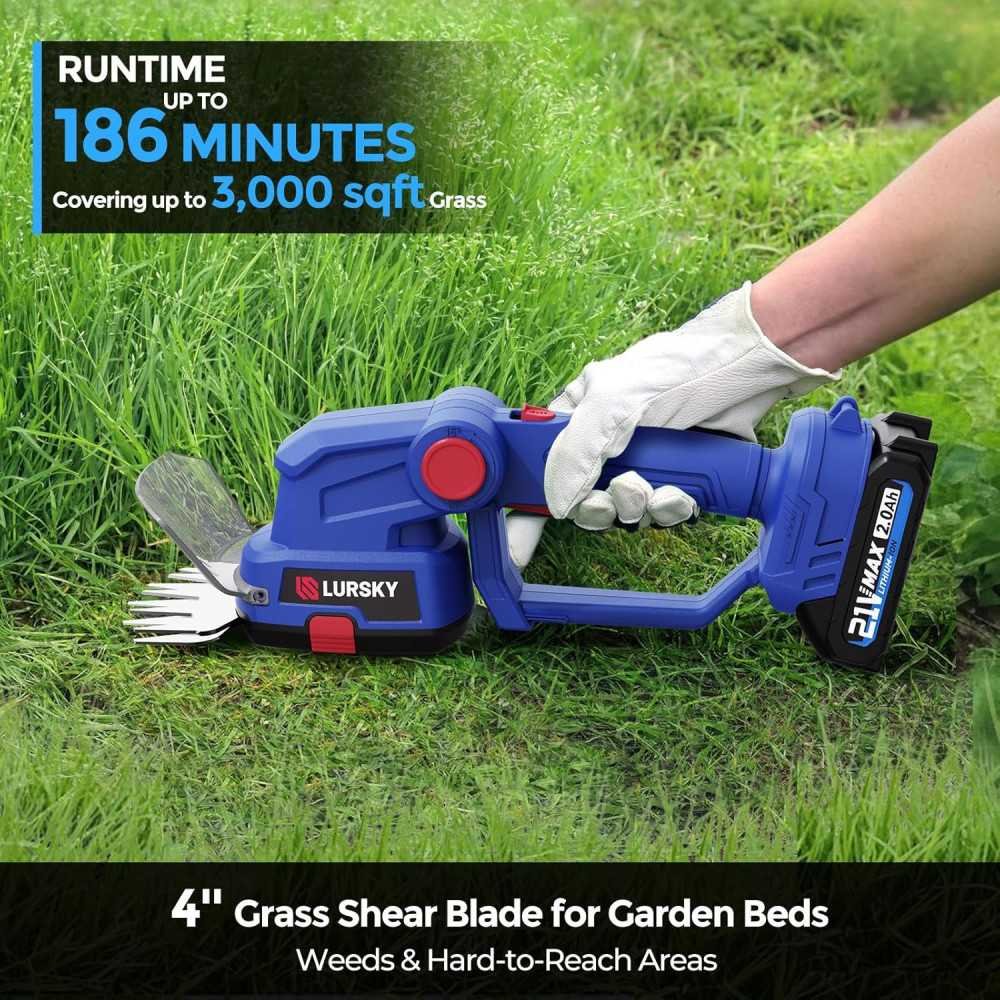 21V Cordless Hedge Trimmer and Grass Shear Combo for Effortless Garden Maintenance | TekChoice Electronics