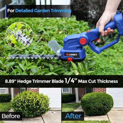 21V Cordless Hedge Trimmer and Grass Shear Combo for Effortless Garden Maintenance | TekChoice Electronics