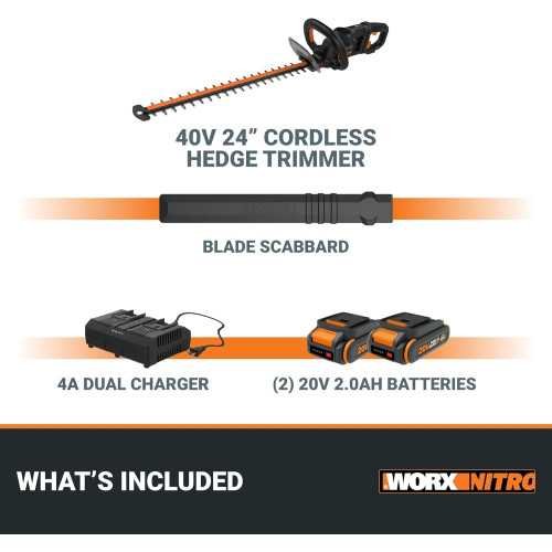 Nitro 24" Cordless Hedge Trimmer 40V | TekChoice Electronics