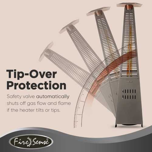 Fire Sense Pyramid Flame Patio Heater | TekChoice Electronics