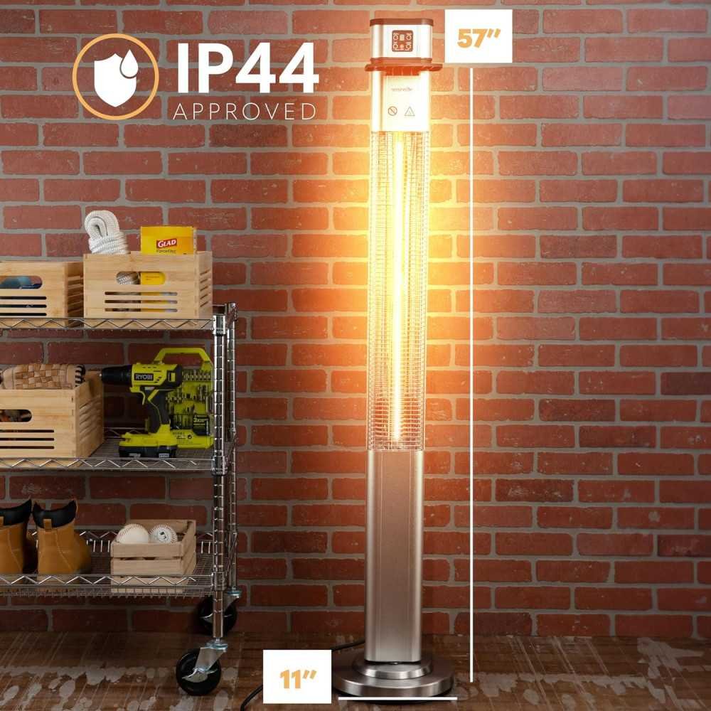 1500W Infrared Patio Heater for Year-Round Outdoor Enjoyment | TekChoice Electronics