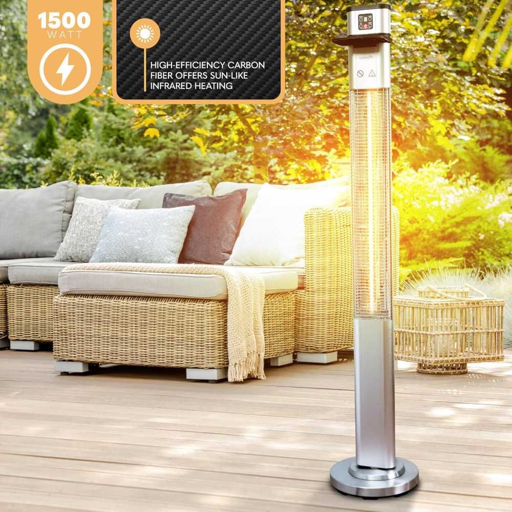 1500W Infrared Patio Heater for Year-Round Outdoor Enjoyment | TekChoice Electronics