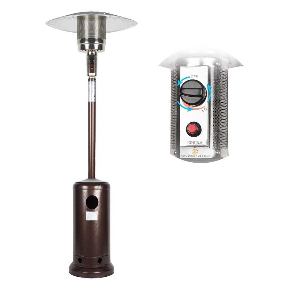 48,000 BTU Patio Heater with Electronic Ignition and Easy Tank Access | TekChoice Electronics