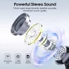 Wireless Earbuds w/ Noise Cancelling Mic, IPX7 Waterproof, LED Display