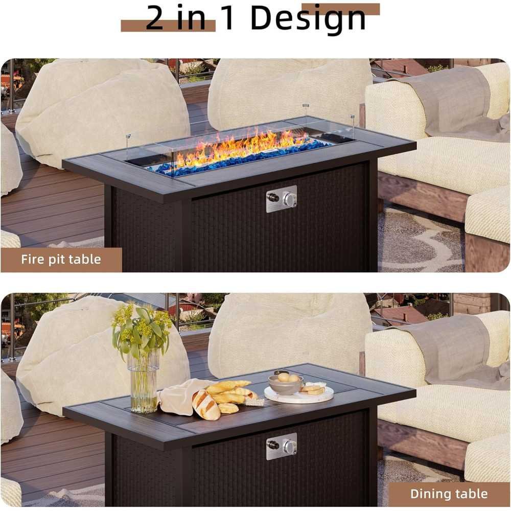 45 Inch Propane Fire Pit Table | TekChoice Electronics