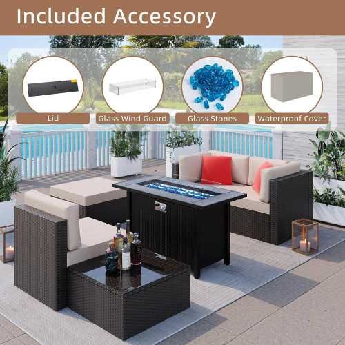 45 Inch Propane Fire Pit Table | TekChoice Electronics