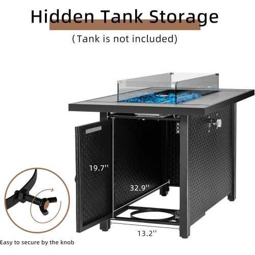 45 Inch Propane Fire Pit Table | TekChoice Electronics