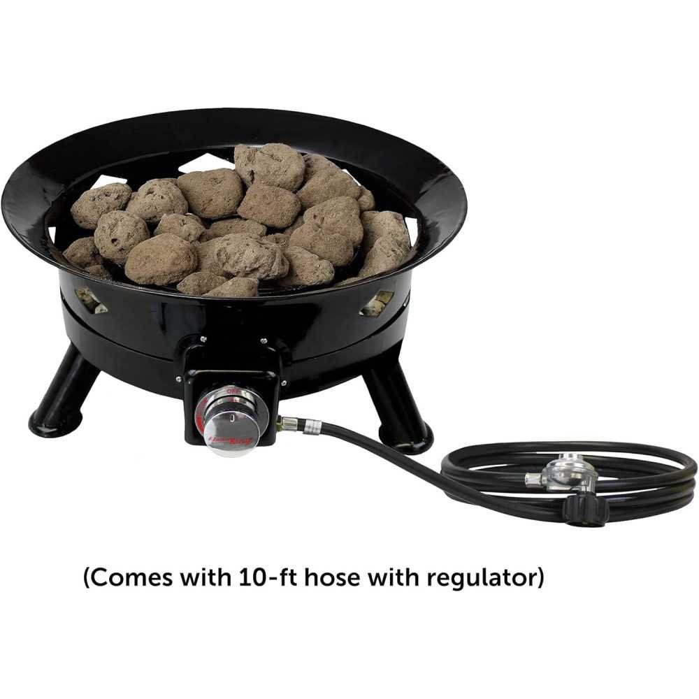 24-Inch Portable Propane Fire Pit for RV, Camping, & Outdoor Living Adventures | TekChoice Electronics