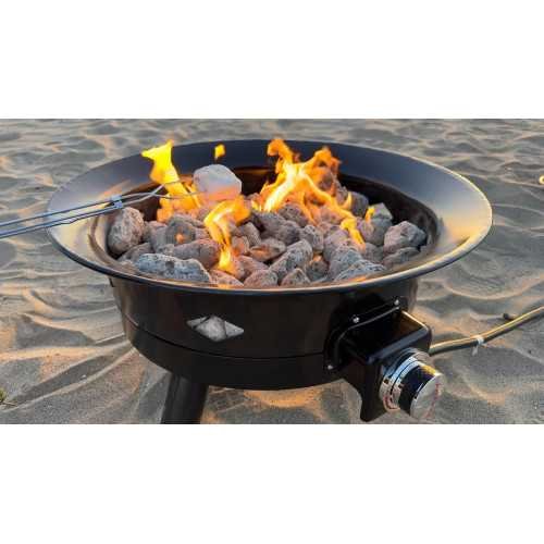 24-Inch Portable Propane Fire Pit for RV, Camping, & Outdoor Living Adventures | TekChoice Electronics