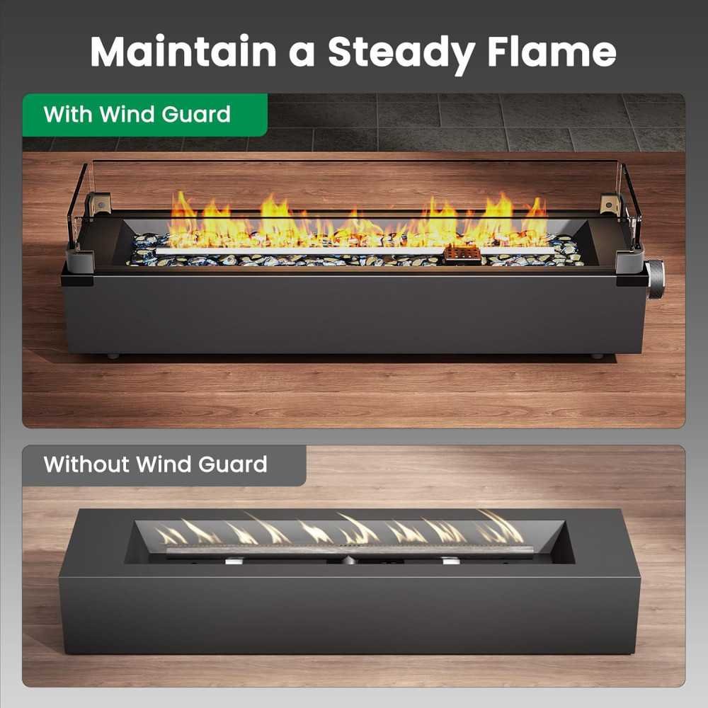 28 Inch 50000 BTU Tabletop Propane Fire Pit | TekChoice Electronics
