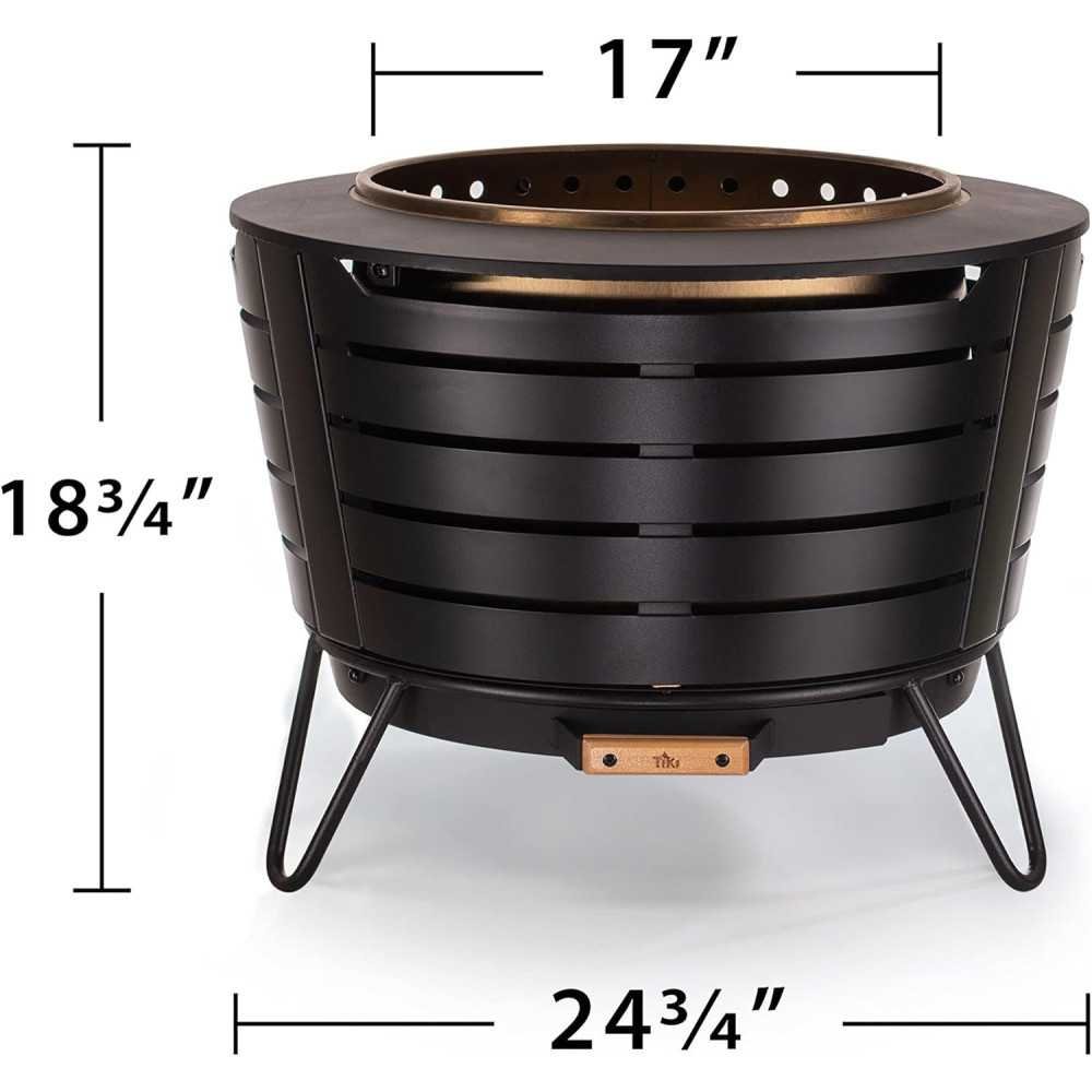 25-Inch Smokeless Patio Fire Pit | TekChoice Electronics