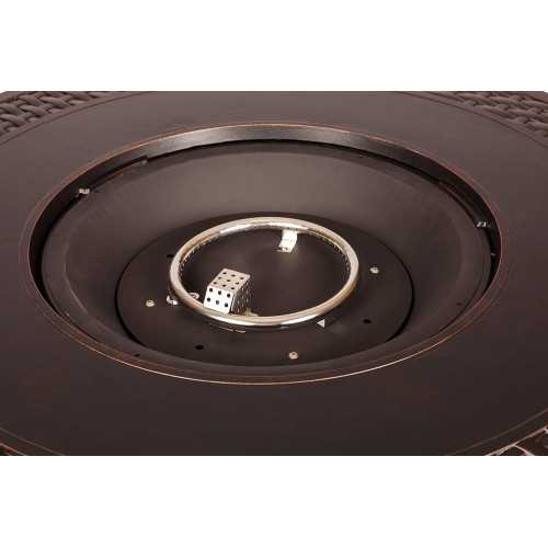Woven Aluminum Gas Fire Pit Table | TekChoice Electronics