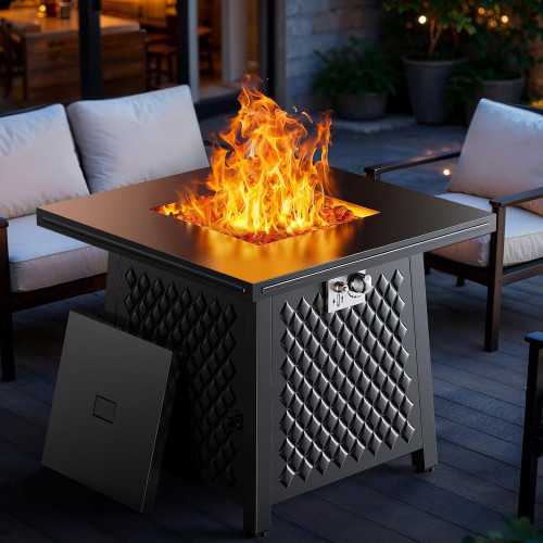 32-inch 50,000 BTU Propane Fire Pit Table | TekChoice Electronics