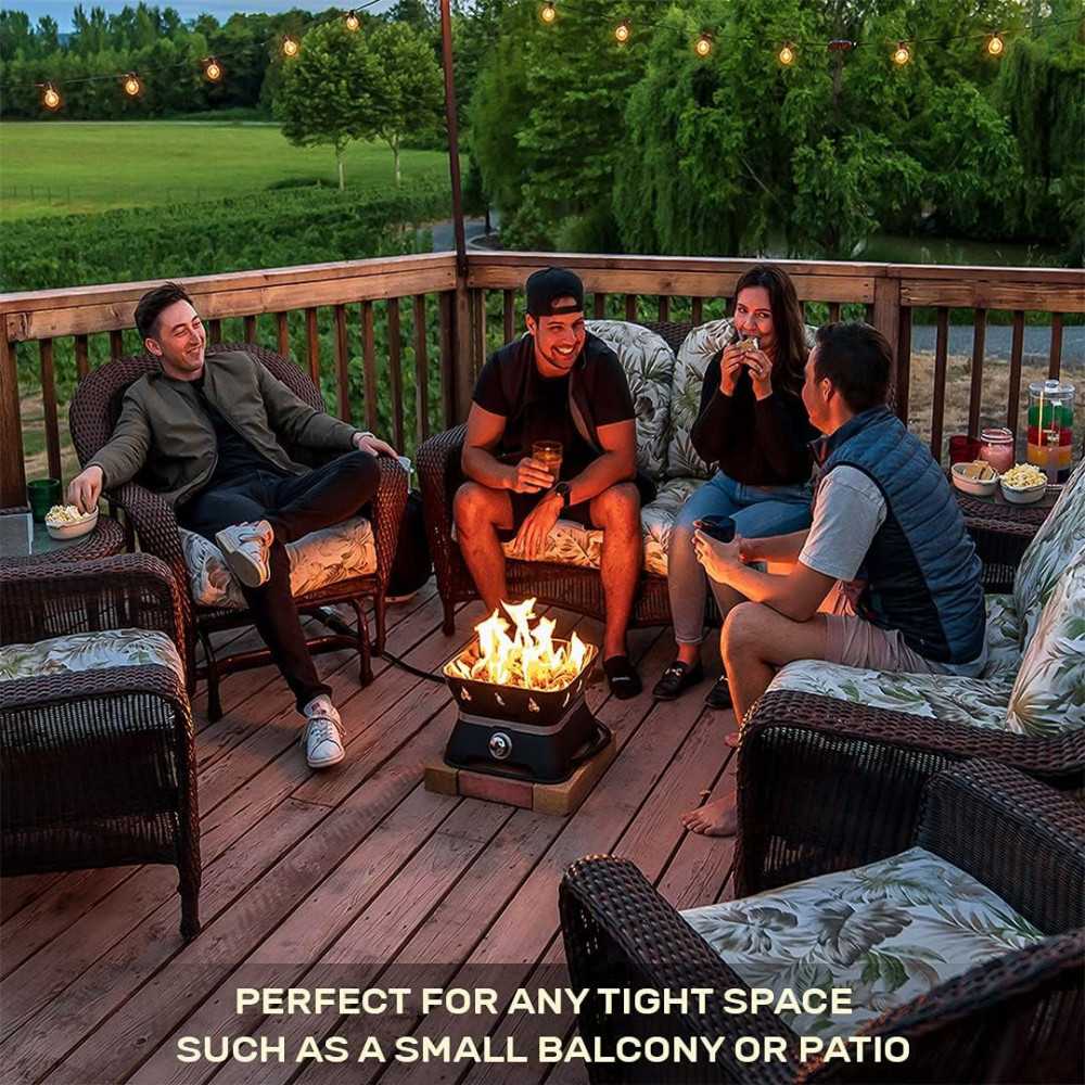 Living Firebowl 805 Firecube 14-inch Propane Fire Pit | TekChoice Electronics