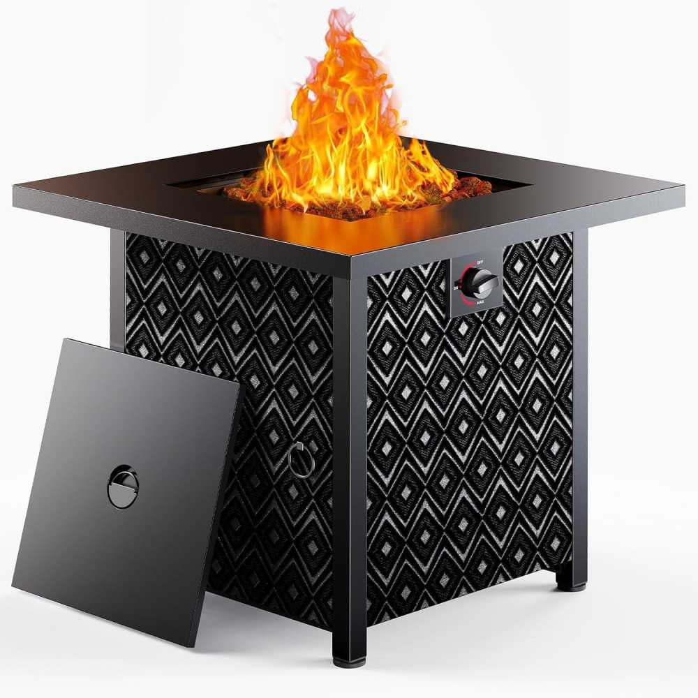 28-inch Gas Fire Pit for Patio, Garden, and Backyard | TekChoice Electronics 28-inch Gas Fire Pit for Patio, Garden, and Backyard | TekChoice Electronics