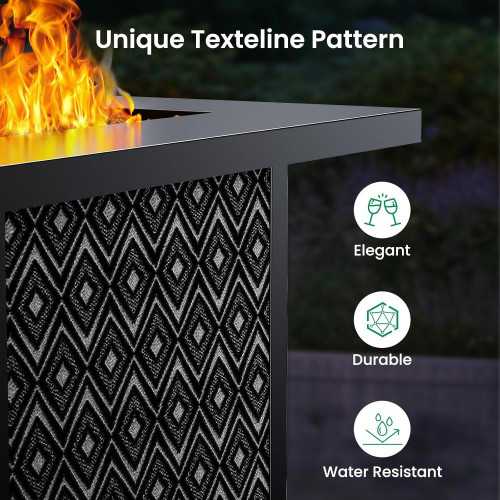 28-inch Gas Fire Pit for Patio, Garden, and Backyard | TekChoice Electronics