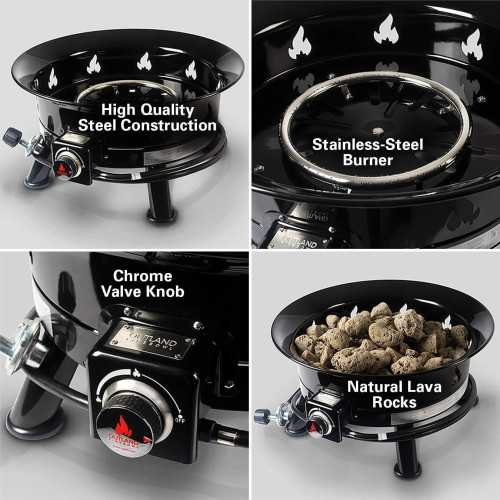 883 Mega 24-Inch Propane Gas Fire Pit | TekChoice Electronics
