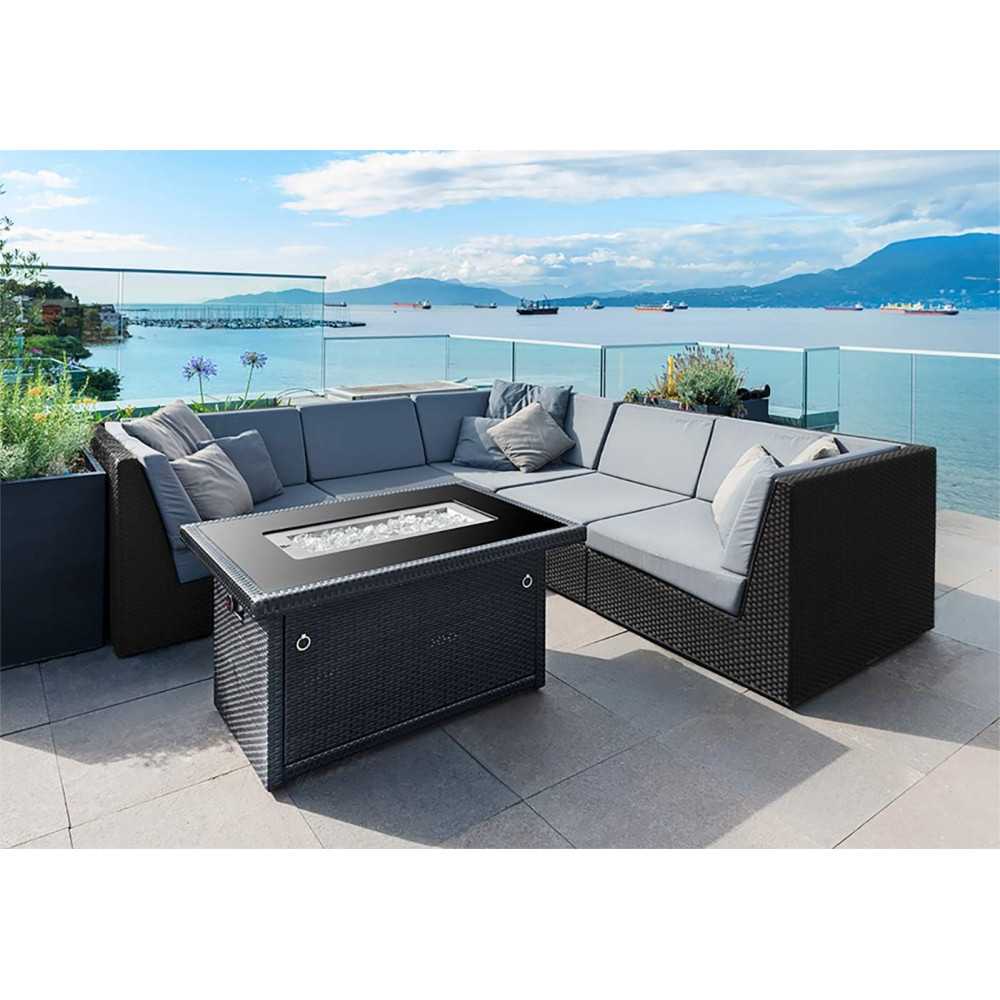 Series 403 Fire Table 44-inch Propane Gas Fire Pit Table | TekChoice Electronics