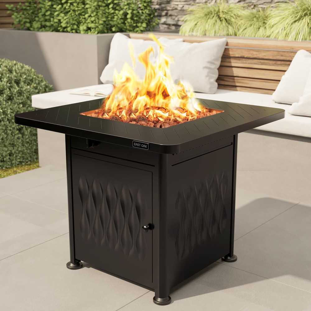 32-inch Gas Propane Fire Pit Table Perfect for Patio, Garden & Backyard Entertainment | TekChoice Electronics 32-inch Gas Propane Fire Pit Table Perfect for Patio, Garden & Backyard Entertainment | TekChoice Electronics