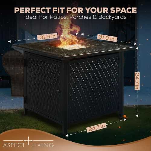 Brighton Bronze Gas Fire Pit | TekChoice Electronics