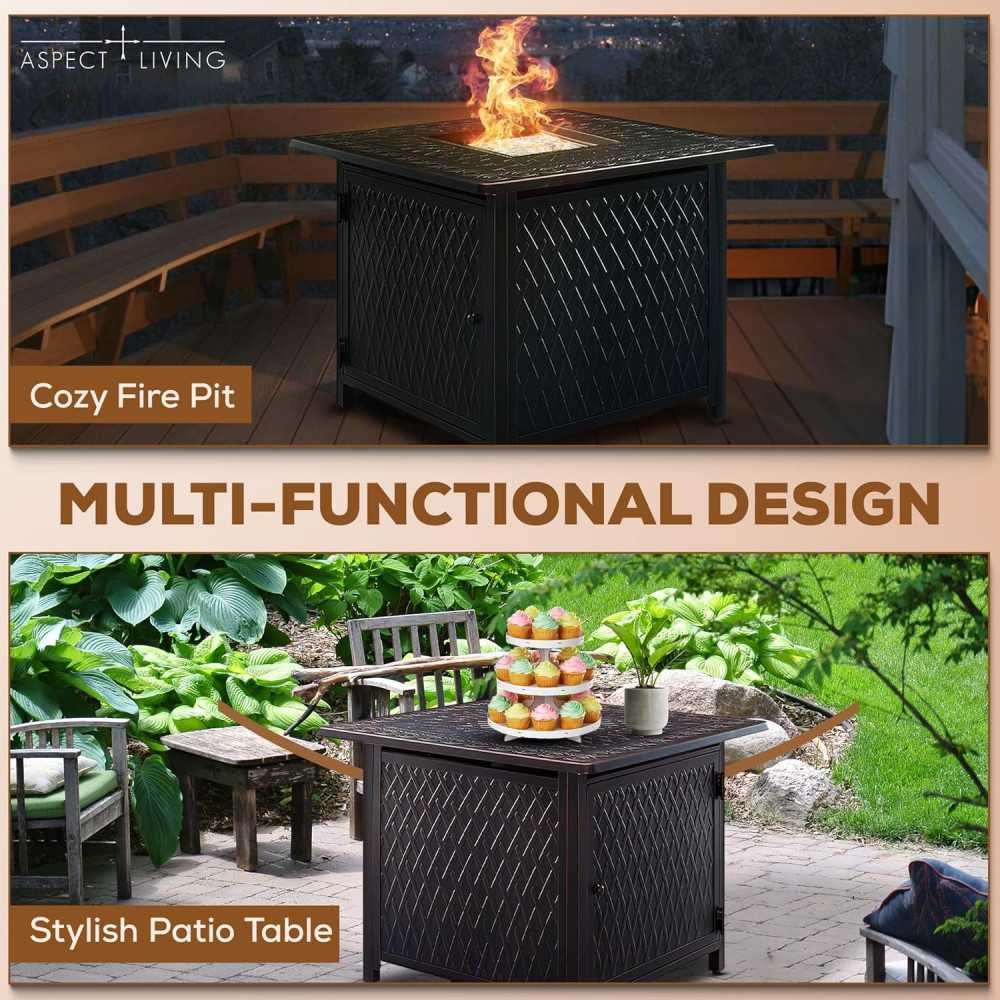 Brighton Bronze Gas Fire Pit | TekChoice Electronics