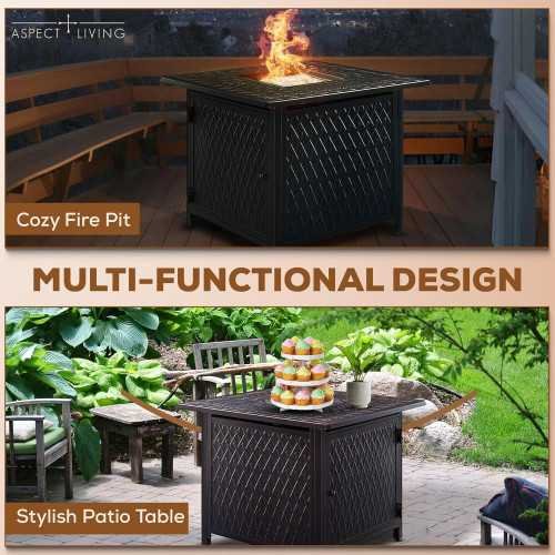 Brighton Bronze Gas Fire Pit | TekChoice Electronics