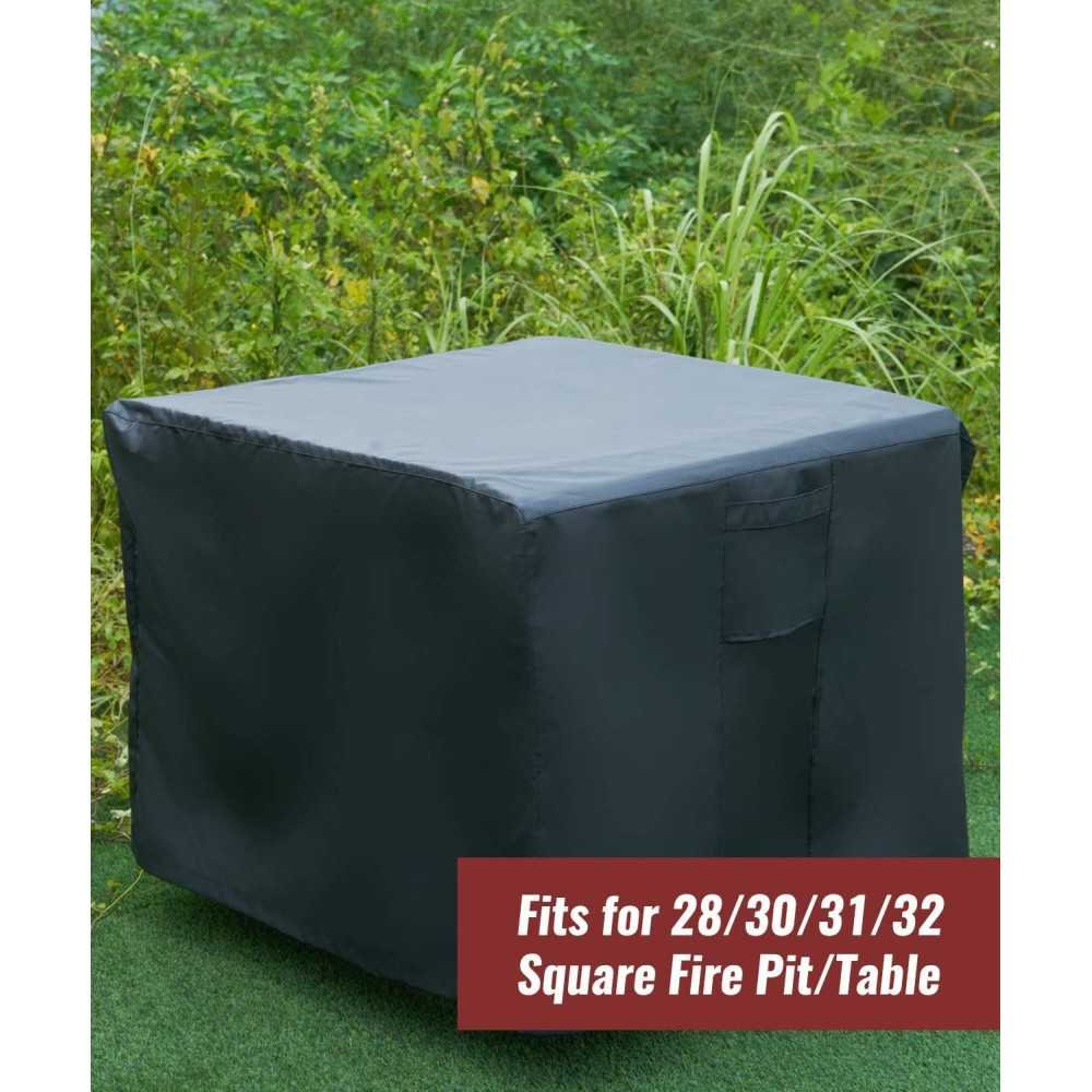 Square Fire Pit Cover for Propane Fire Pits | TekChoice Electronics