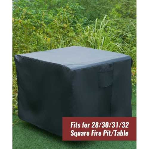 Square Fire Pit Cover for Propane Fire Pits | TekChoice Electronics