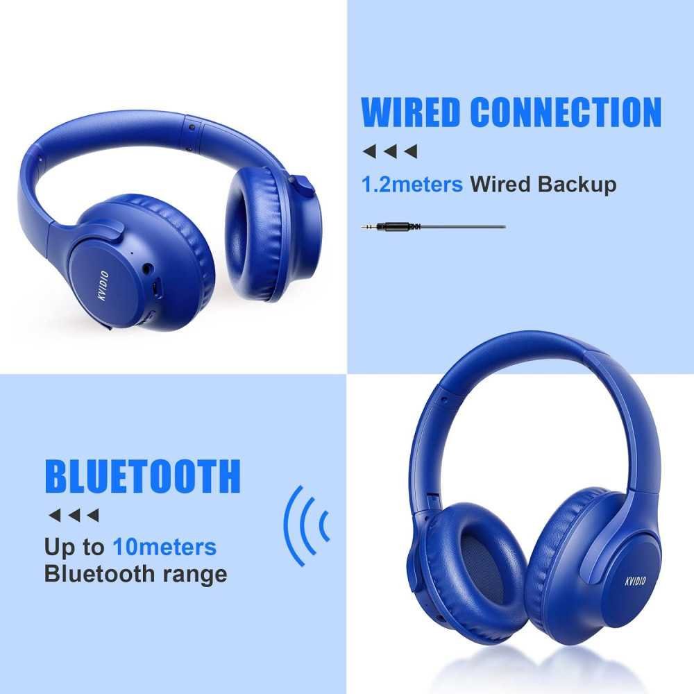 Wireless Bluetooth Headphones w/ 65 Hours Playtime and HiFi Stereo Sound | TekChoice Electronics