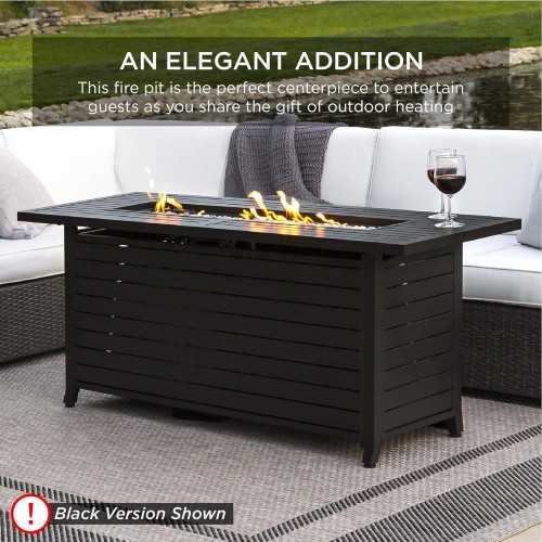 57-inch Propane Fire Pit Table for Your Patio Oasis | TekChoice Electronics