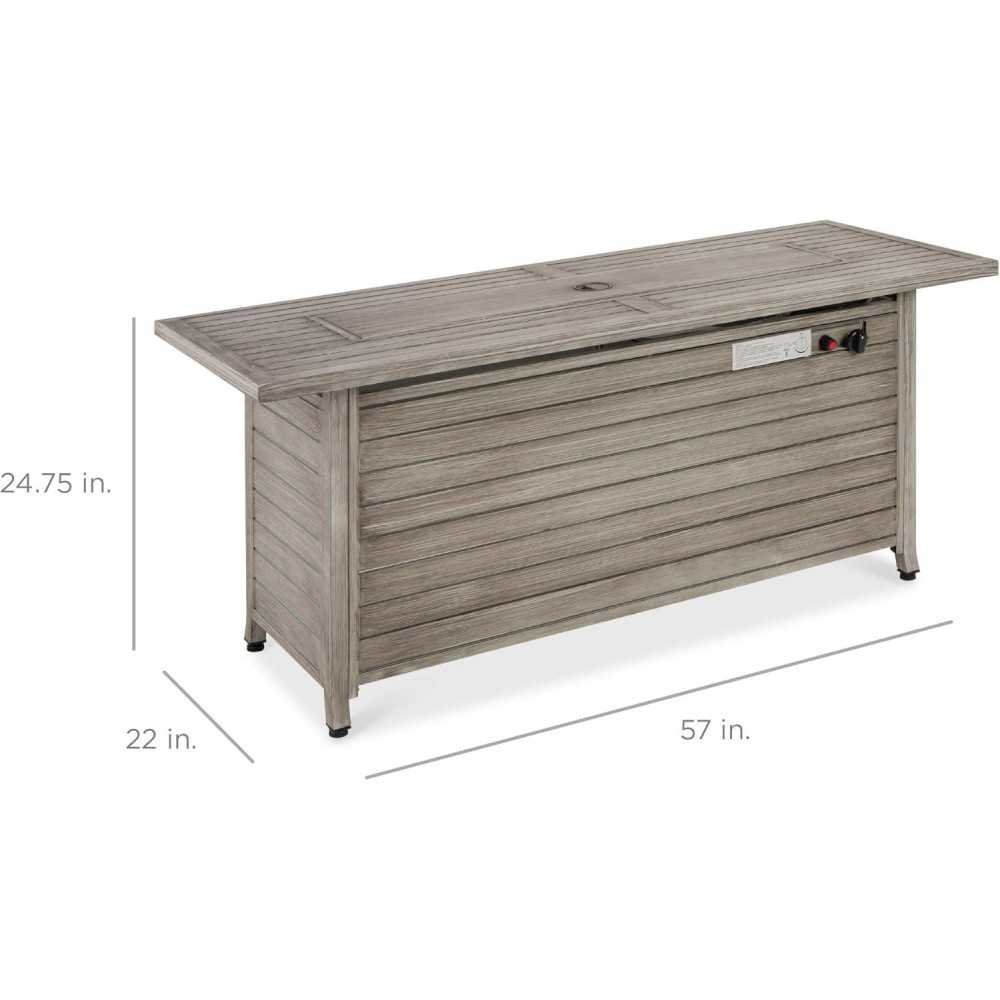 57-inch Propane Fire Pit Table for Your Patio Oasis | TekChoice Electronics