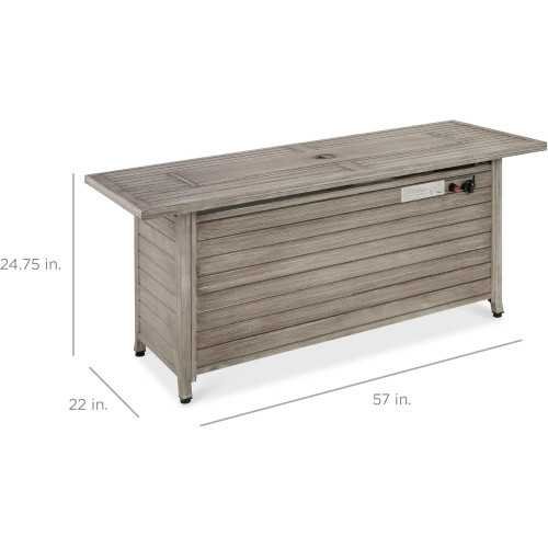 57-inch Propane Fire Pit Table for Your Patio Oasis | TekChoice Electronics